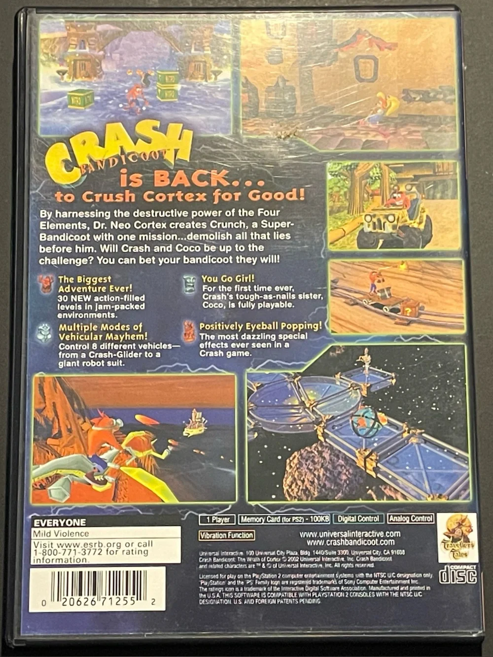 Crash Bandicoot: The Wrath of Cortex(Greatest Hits)- PlayStation 2